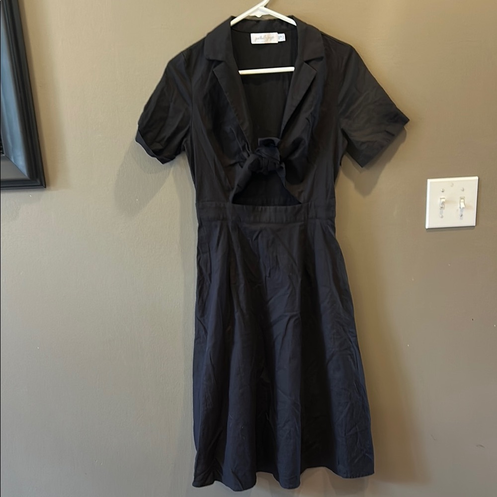 Petal & Pup Classic Black Midi Dress